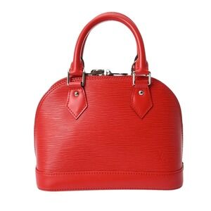 Louis Vuitton Epi Alma Coquelicot Red Leather Handbag